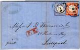 Deutsches Reich 5, 14 auf Brief NDP Stempel Bremen -