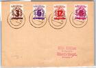 SBZ 138, 141, 144, 148 auf Postkarte Ersttag -
