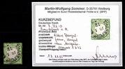 Deutsches Reich Deutsches Reich 9 gestempelt Ausgabemonat, Befund Sommer MiNr. 9 gestempelt Ausgabemonat, Befund Sommer -