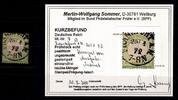 Deutsches Reich Deutsches Reich 9 gestempelt Ausgabemonat, Befund Sommer MiNr. 9 gestempelt Ausgabemonat, Befund Sommer -