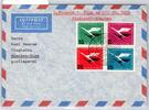 BRD Bund 205-208 auf Brief Lufthansa Erstflug -