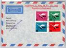 BRD Bund 205-208 auf Brief Lufthansa Erstflug -