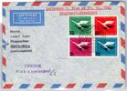 BRD Bund 205-208 auf Brief Lufthansa Erstflug -
