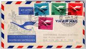 BRD Bund 205-208 auf Brief Lufthansa Erstflug -
