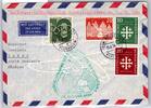 BRD Bund 235-236 u.a. auf Brief Lufthansa Erstflug -