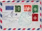 BRD Bund 235-236 u.a. auf Brief Lufthansa Erstflug -
