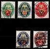 Deutsches Reich 430-434 gestempelt -