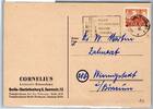 Berlin 43 auf Postkarte als Einzelfrankatur Drucksache -