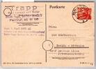 Berlin 46 auf Postkarte als Einzelfrankatur -