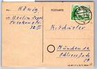 Berlin 61 auf Postkarte als Einzelfrankatur -