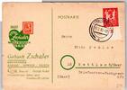 DDR 244 auf Postkarte als Einzelfrankatur portogerecht -
