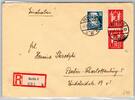 DDR 244 auf Brief als Mischfrankatur portogerecht -