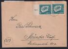 DDR 281 auf Brief als Mischfrankatur portogerecht -