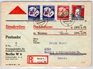 DDR 292 u.a. auf Brief als Mischfrankatur portogerecht -