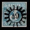 Bayern Bayern 2 II (Platte 4) gestempelt gMr 49 Bissingen MiNr. 2 II (Platte 4) gestempelt gMr 49 Bissingen -
