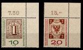 BRD Bund BRD Bund 310-311 a postfrisch vom Eckrand MiNr. 310-311 a postfrisch vom Eckrand -