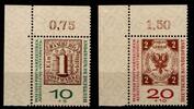 BRD Bund BRD Bund 310-311 a postfrisch vom Eckrand MiNr. 310-311 a postfrisch vom Eckrand -