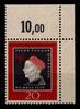 BRD Bund BRD Bund 307 postfrisch vom Eckrand MiNr. 307 postfrisch vom Eckrand -