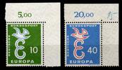 BRD Bund BRD Bund 295-296 postfrisch vom Eckrand MiNr. 295-296 postfrisch vom Eckrand -
