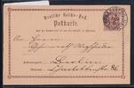 Deutsches Reich P 1 als Ganzsache Hufeisenstempel Strassburg -
