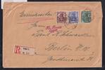 Deutsches Reich 85, 87, 103 auf Brief Roter L 2 Stempel -