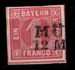 Bayern  Bayern 3 I b gestempelt MiNr. 3 I b gestempelt  24,00 EUR  + 1,50 EUR frais d'envoi