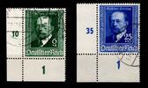Deutsches Reich  Deutsches Reich 760-761 gestempelt vom Eckrand MiNr. 76... 6,00 EUR  + 1,50 EUR frais d'envoi