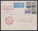 Deutsches Reich 602, 606, 607, auf Brief Zeppelin 1. Nordamerikafahrt -