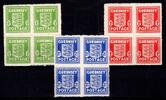 Deutsche Besetzung Guernsey 1-3 postfrisch als 4er Block MiNr. 1-3 postfrisch als 4er Block