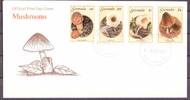 Grenada Grenada 1491-1494 Pilze Ersttagesbrief/FDC MiNr. 1491-1494 Pilze Ersttagesbrief/FDC -