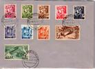   Saarland 206-225 auf 2 Briefen gestempelt Losheim Saar  25,00 EUR  + 1,50 EUR frais d'envoi