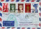   Saarland 368, 371-72 u.a. auf Brief als Mischfrankatur Luftpost  10,00 EUR  + 1,50 EUR frais d'envoi