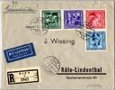   &Ouml;sterreich 628-631 auf Brief Einschreiben Luftpost Satzbrief  8,00 EUR  + 1,50 EUR frais d'envoi