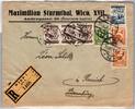   &Ouml;sterreich 461 u.a. auf Brief Einschreiben Ausland  8,00 EUR  + 1,50 EUR frais d'envoi