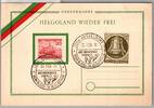   BRD Bund 152 u.a auf Ausstellungskarte Helgoland  6,00 EUR  + 1,50 EUR frais d'envoi