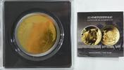 Tschad 5000 Francs, Münze 999er Gold 1/200 oz, Wildschein, Zertifikat -