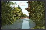 AK Düsseldorf Goldene Brücke im Hofgarten 1909 gebraucht -