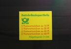 Berlin Berlin MH 12caI Pf VIII oZ postfrisch Markenheftchen Plattenfehler MiNr. MH 12caI Pf VIII oZ postfrisch Markenheftchen Plattenfe -