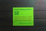 Berlin Berlin MH 13a Pf I oZ postfrisch Markenheftchen Plattenfehler MiNr. MH 13a Pf I oZ postfrisch Markenheftchen Plattenfehler -