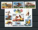 Sierra Leone Sierra Leone 741-743+Block20 postfrisch Olympia MiNr. 741-743+Block20 postfrisch Olympia -