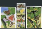 Nevis Nevis 752-756, Block 64-65 postfrisch Schmetterling MiNr. 752-756, Block 64-65 postfrisch Schmetterling -