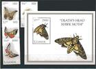 Uganda Uganda 1342-1344, 49, Block 210 postfrisch Schmetterling MiNr. 1342-1344, 49, Block 210 postfrisch Schmetterling -