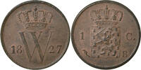 Nederland 1 Cent 1827 B Koning Willem I 1815–1840 1 Cent 1827 vz / FDC