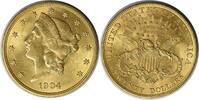 US Twenty Dollar 1904 $20 Gold Liberty Head MS63 Uncertified #1016 None -