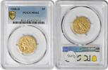 US Five Dollar 1908-D $5 Gold Indian MS62 PCGS None -