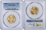 US Five Dollar 1882 $5 Gold Liberty Head MS61 PCGS None -