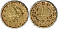 US Dollar 1853 $1 Gold Type 1 EF Uncertified #1242 None -