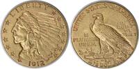 US Two and a Half Dollar 1912 $2.50 Gold Indian AU Uncertified #1031 None -