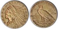 US Five Dollar 1909-D $5 Gold Indian EF Uncertified #1054 None -