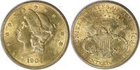 US Twenty Dollar 1904 $20 Gold Liberty Head MS63 Uncertified #1210 None -